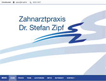 Tablet Screenshot of dr-zipf.de